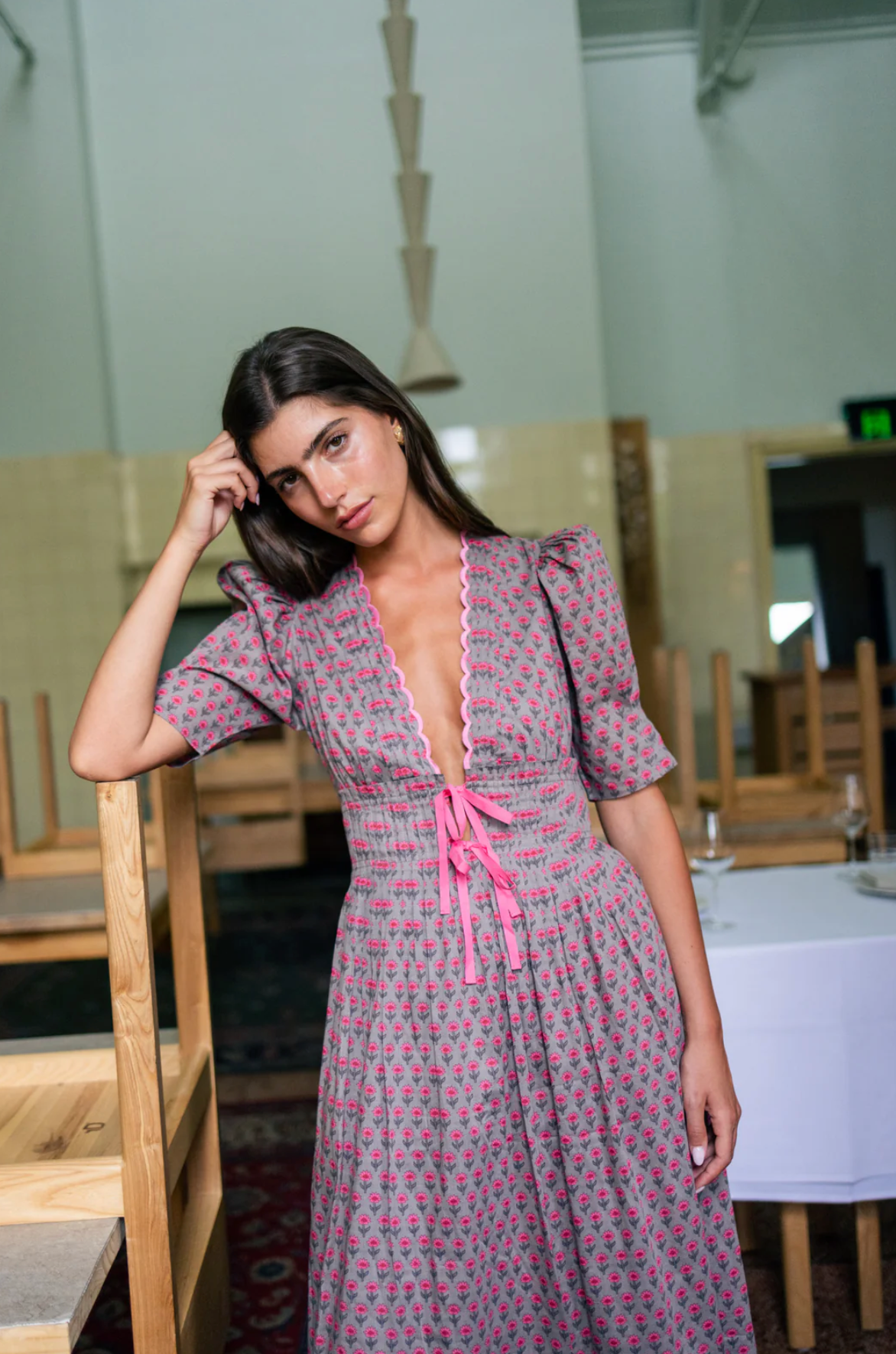 Lovaan Boehm Midi Fuchsia Rose