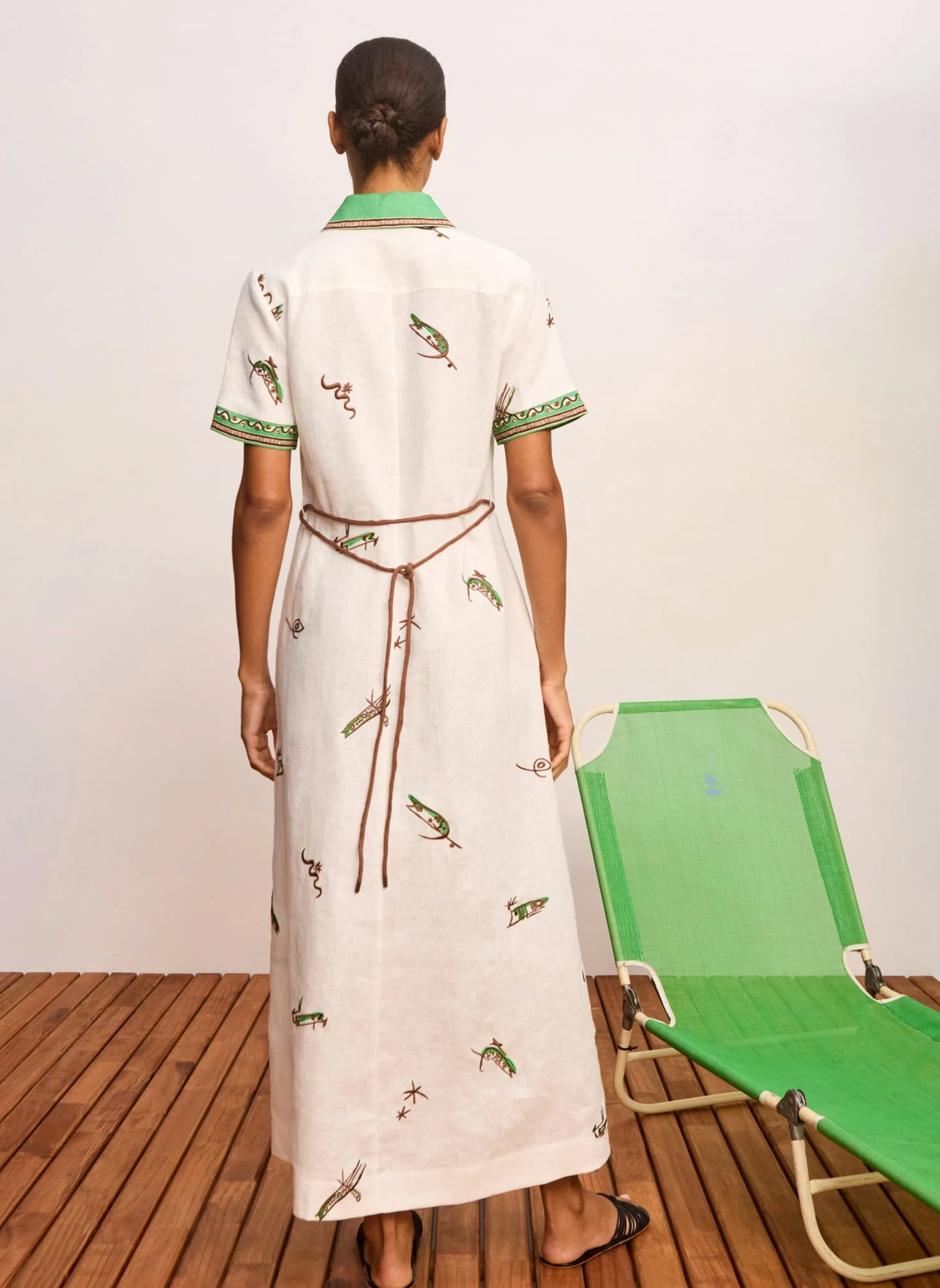 Alemais Wanda Embroidered Shirtdress