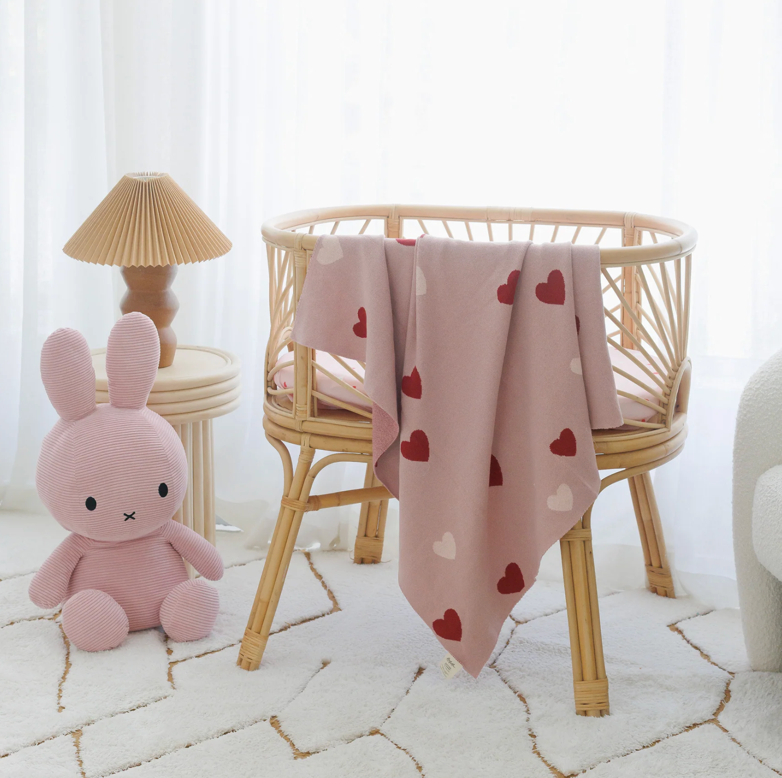 Fox & Fallow Little Hearts Blanket