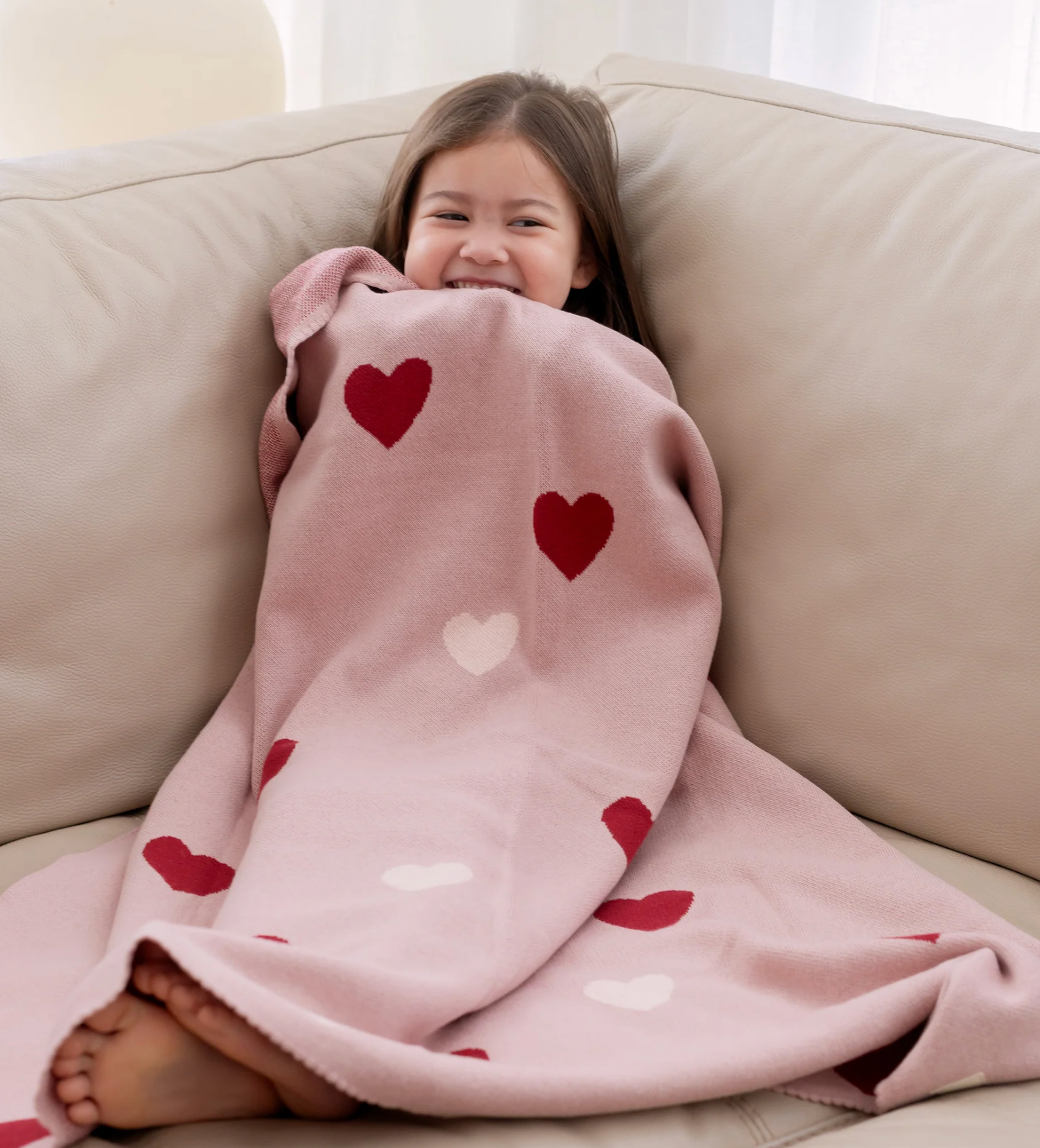 Fox & Fallow Little Hearts Blanket