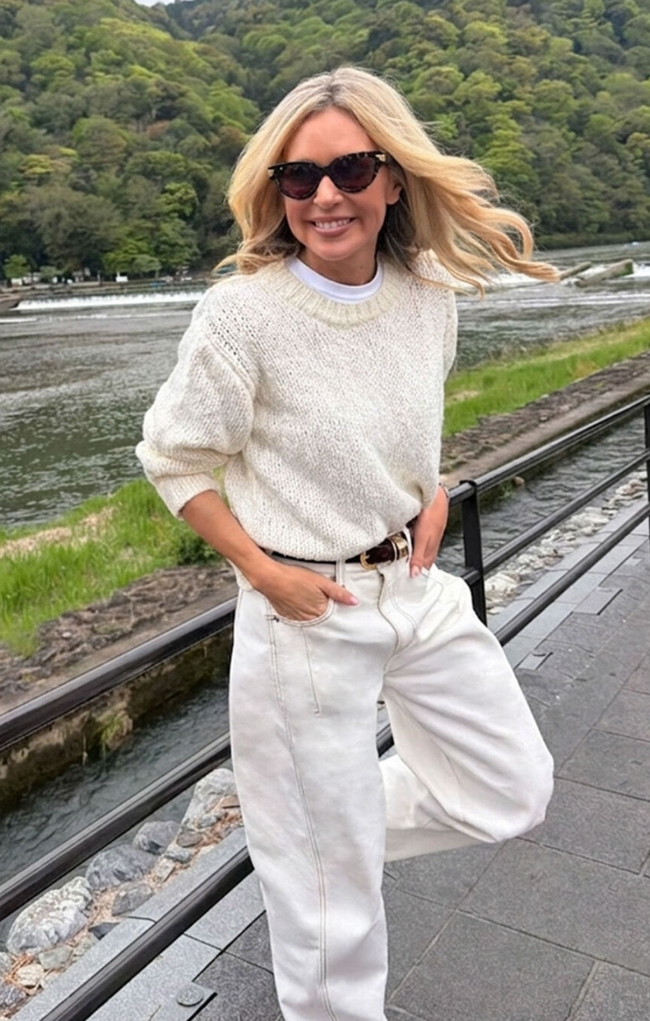 Ceres Life Sage Chunky Knit Crew