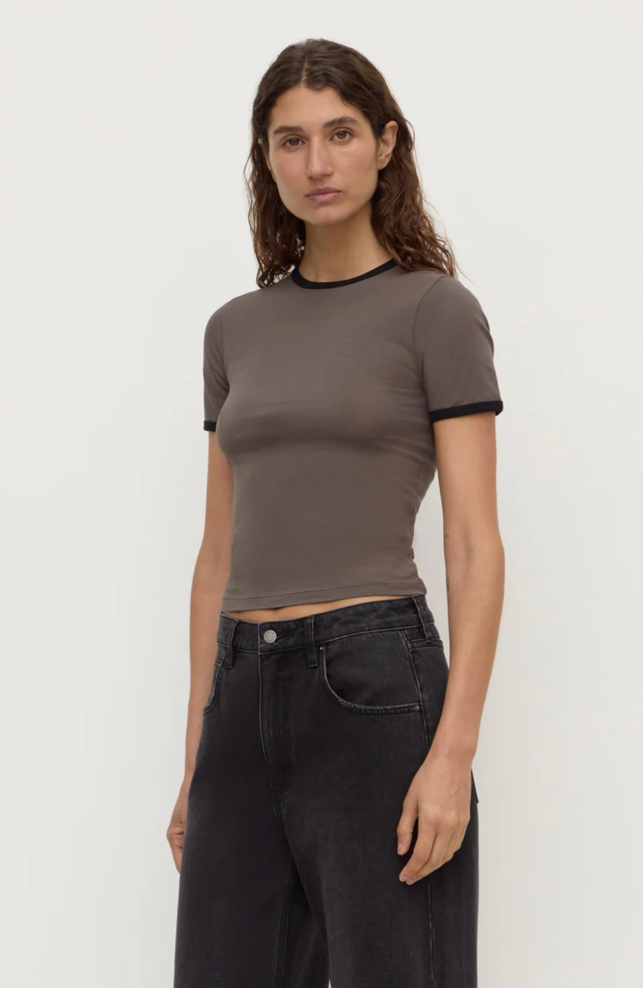 Assembly Label Kourt Contrast Bind Tee