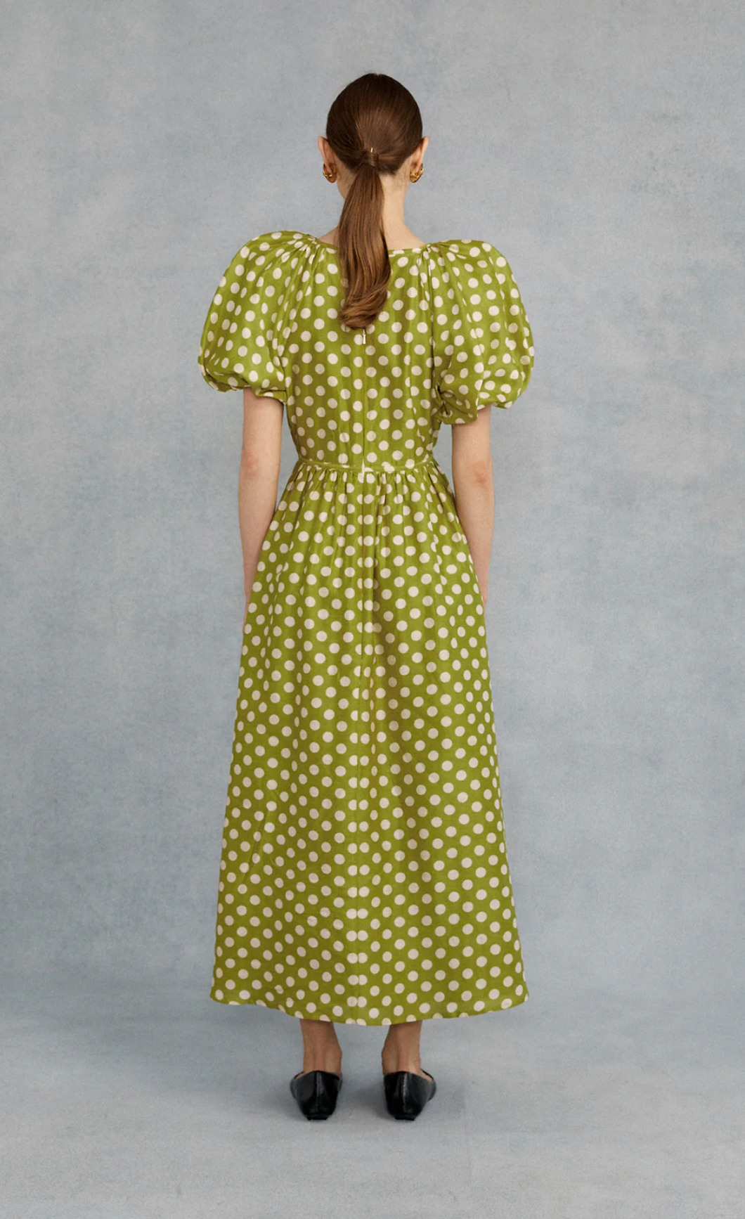Lovaan Thea Midi Dress Pear Spot