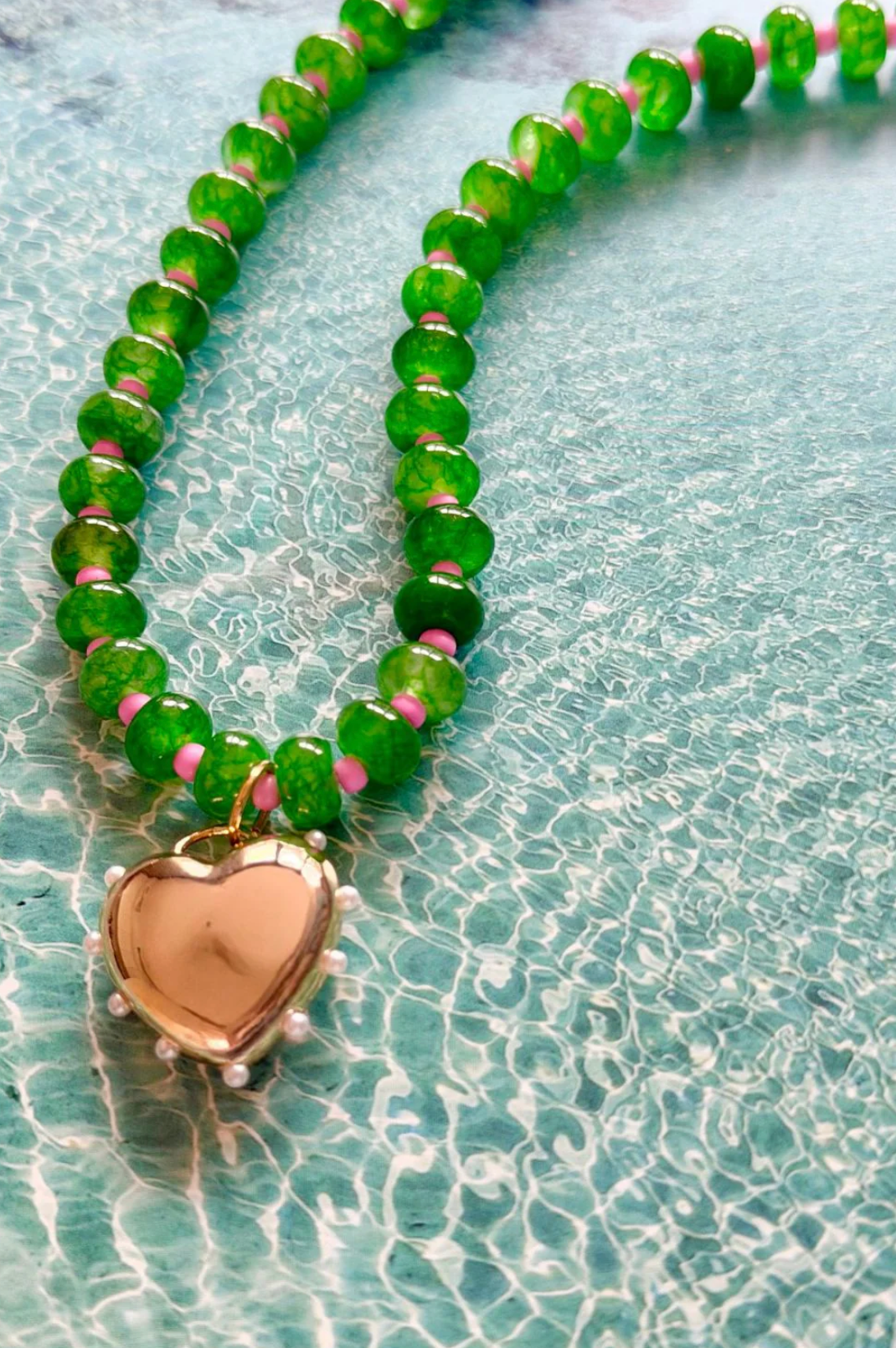 Mosk Emerald Gem Necklace