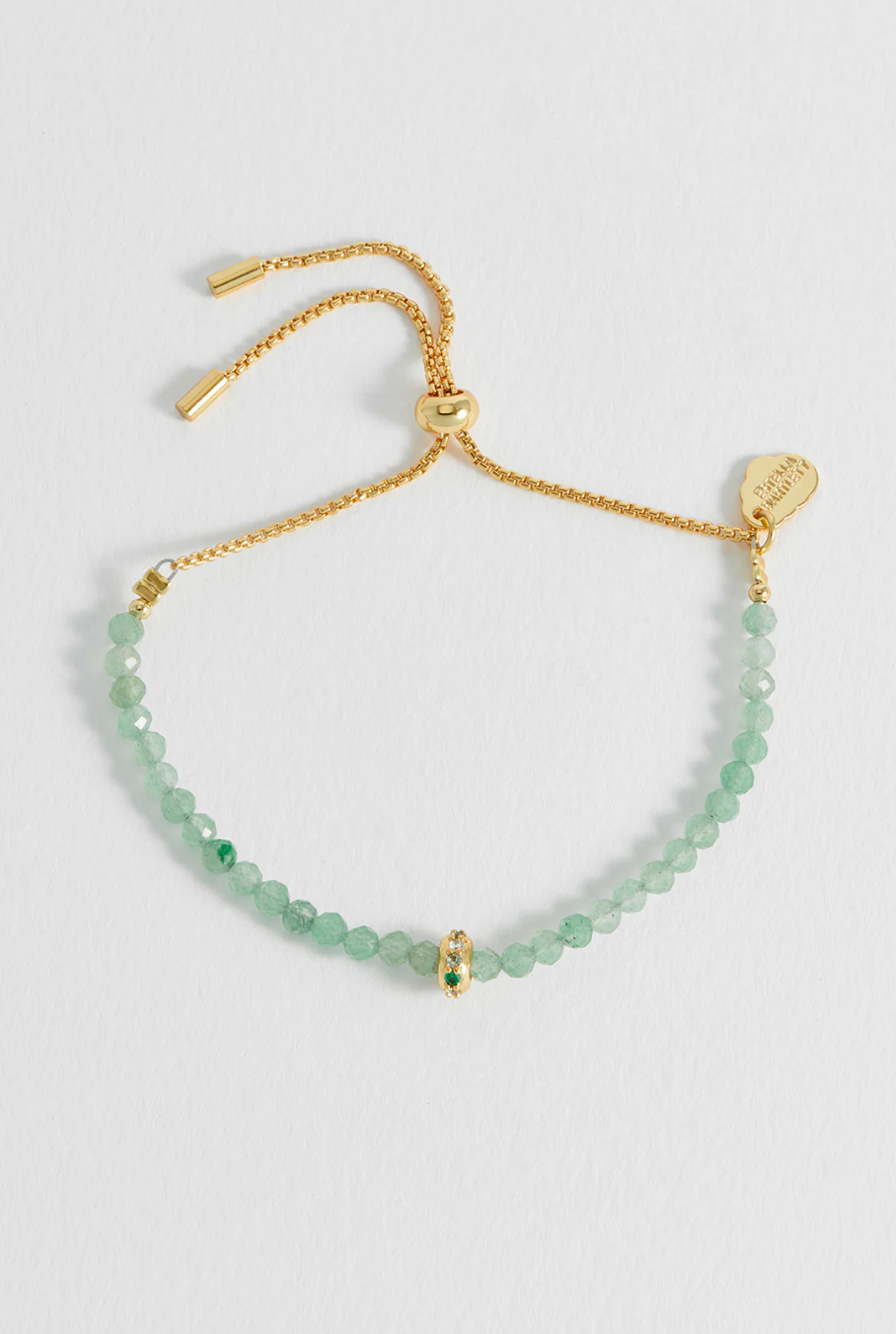 Estella Bartlett Amelia Bracelet Green Cz Disc