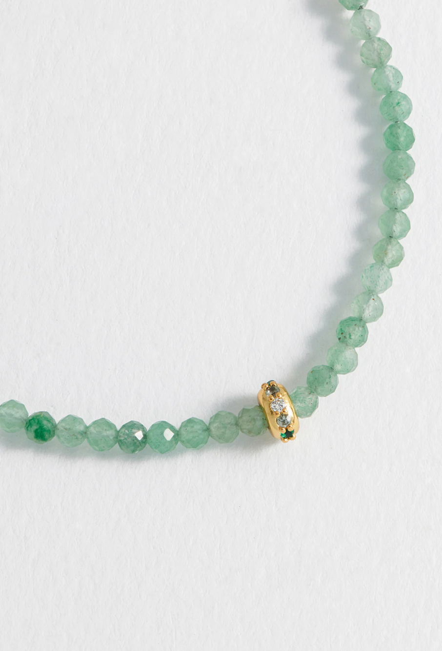 Estella Bartlett Amelia Bracelet Green Cz Disc