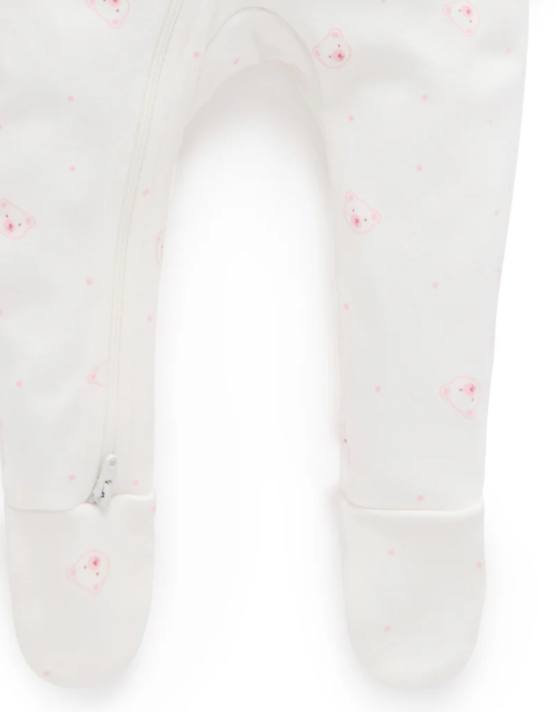 Purebaby 2 Pack Zip Growsuit
