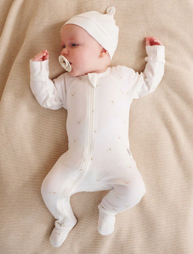 Purebaby 2 Pack Zip Growsuit