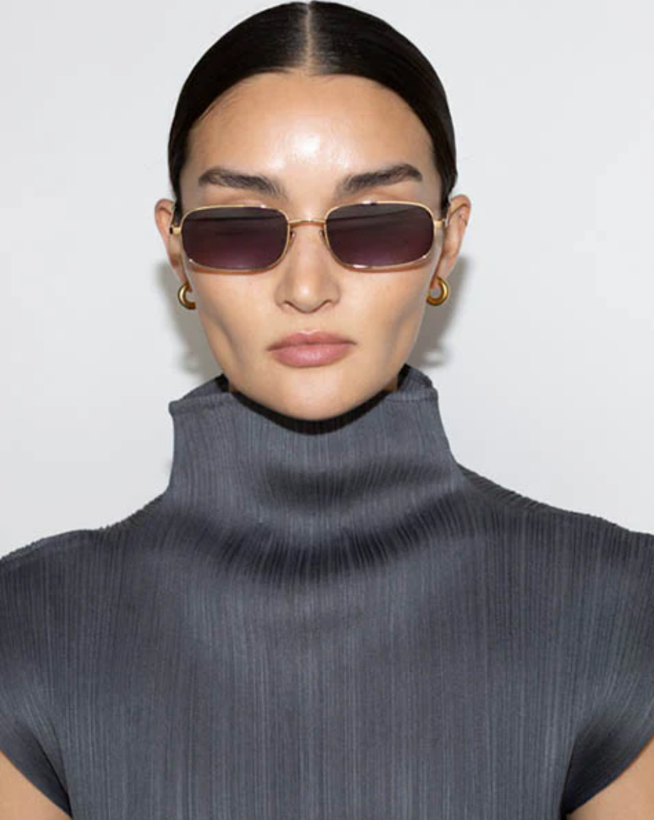 Reality Future Sound Gold Smoke Sunglasses