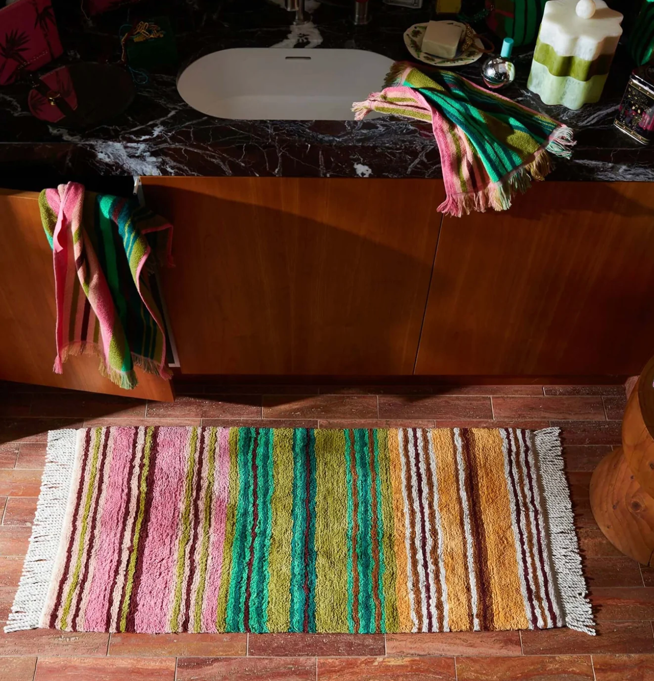 Sage x Clare Nicolette Bath Runner