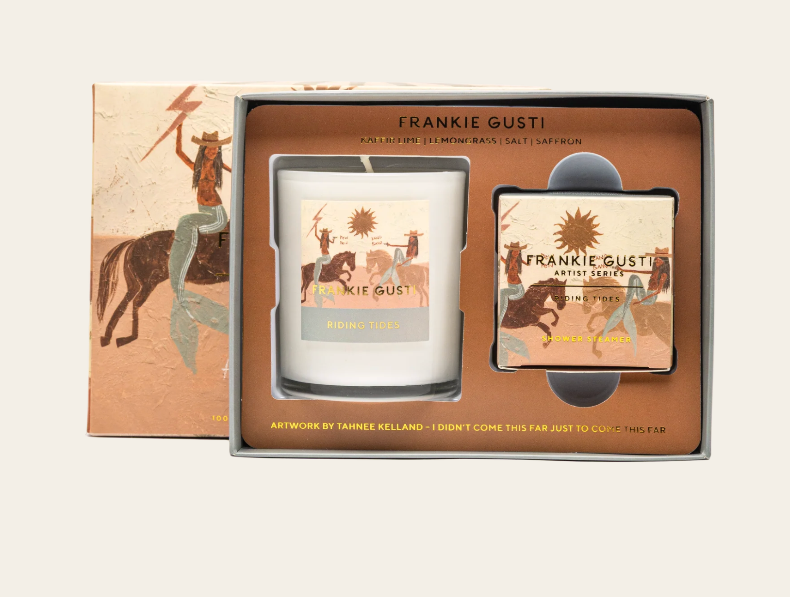 Frankie Gusti Candle + Steamer Duo