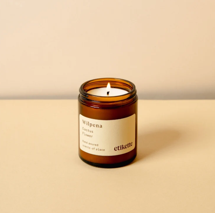 Etikette Cactus Flower Small Candle