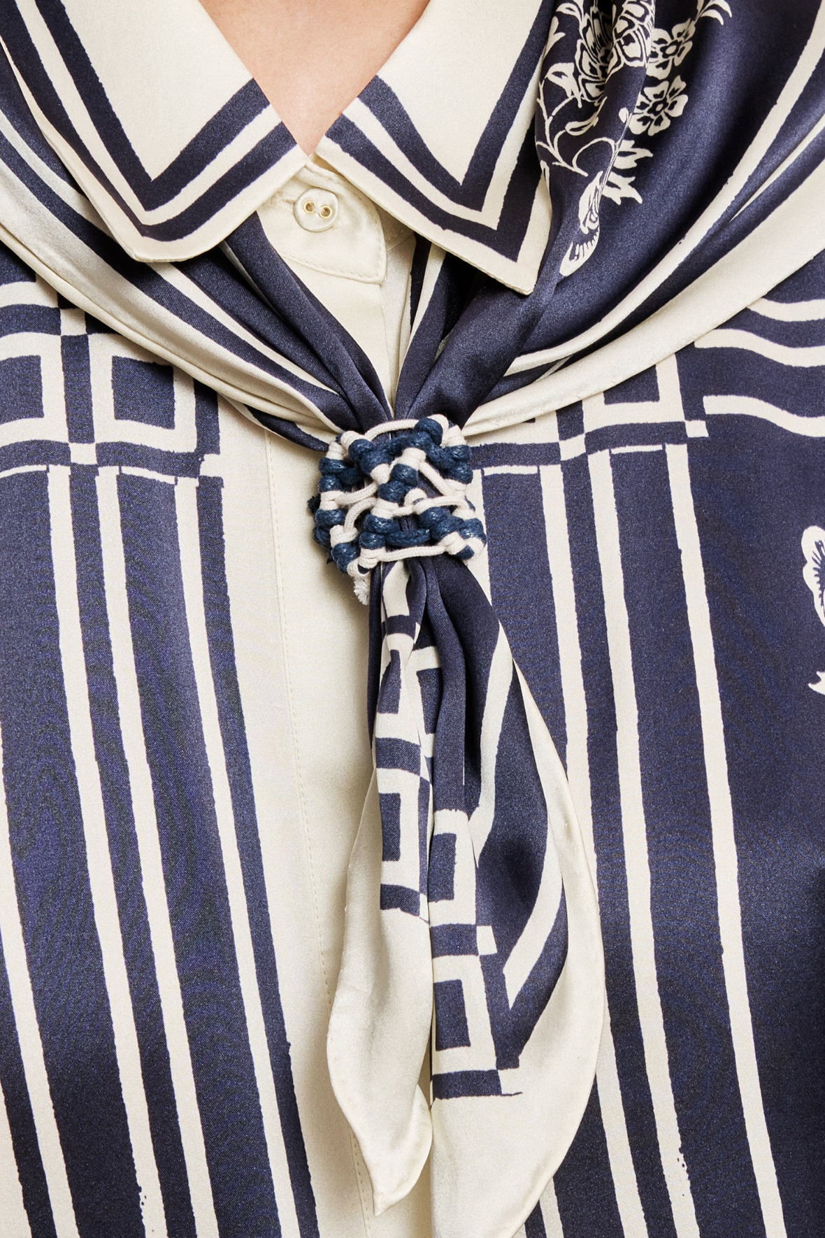 Alemais Banderra Scarf Silk Shirt