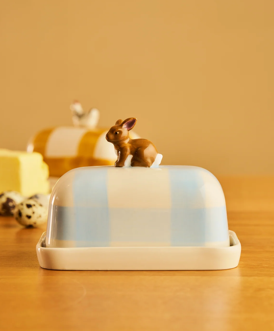 Butter Dish Rabbit Butter Up