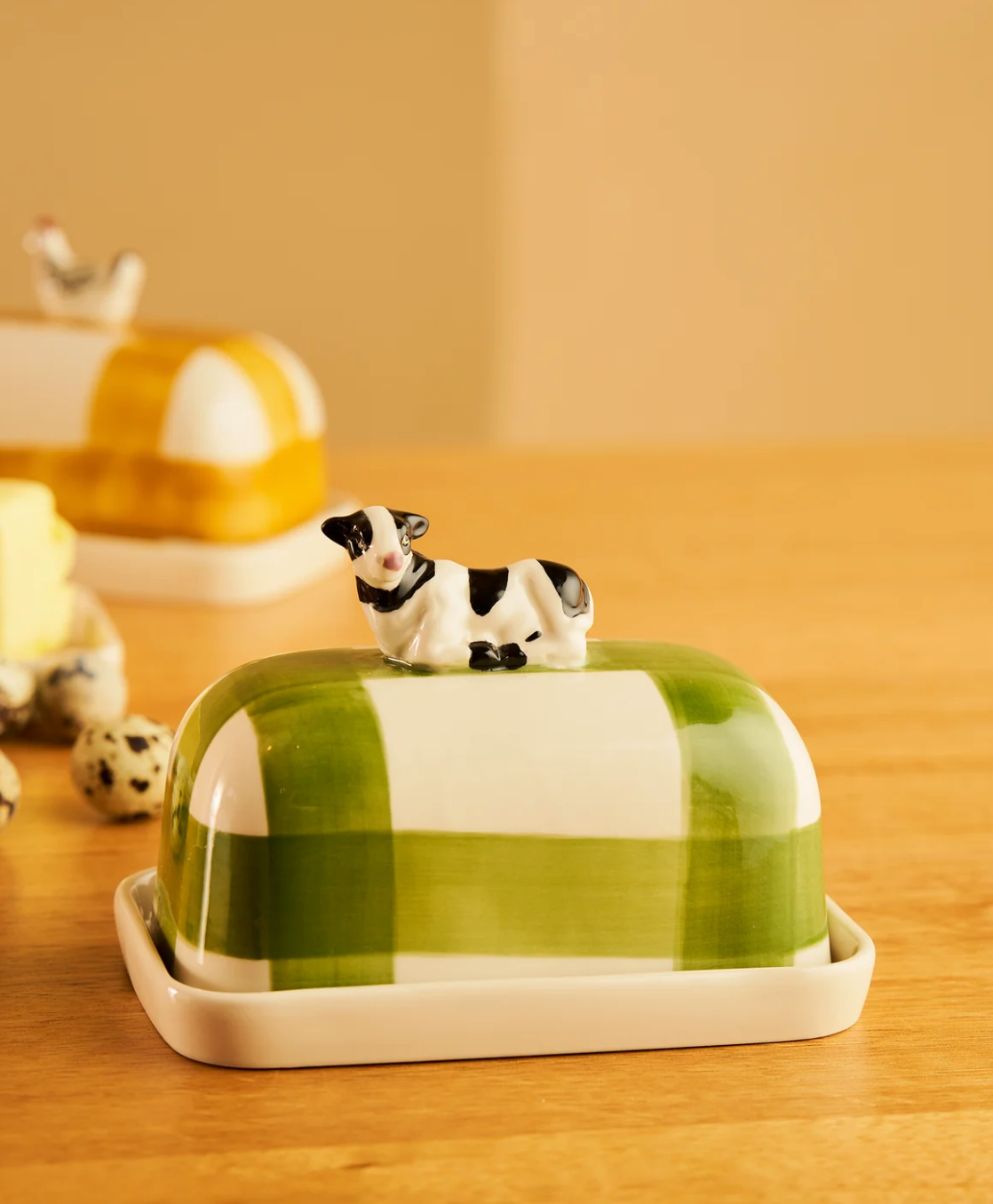 Butter Dish Cow Butter Up