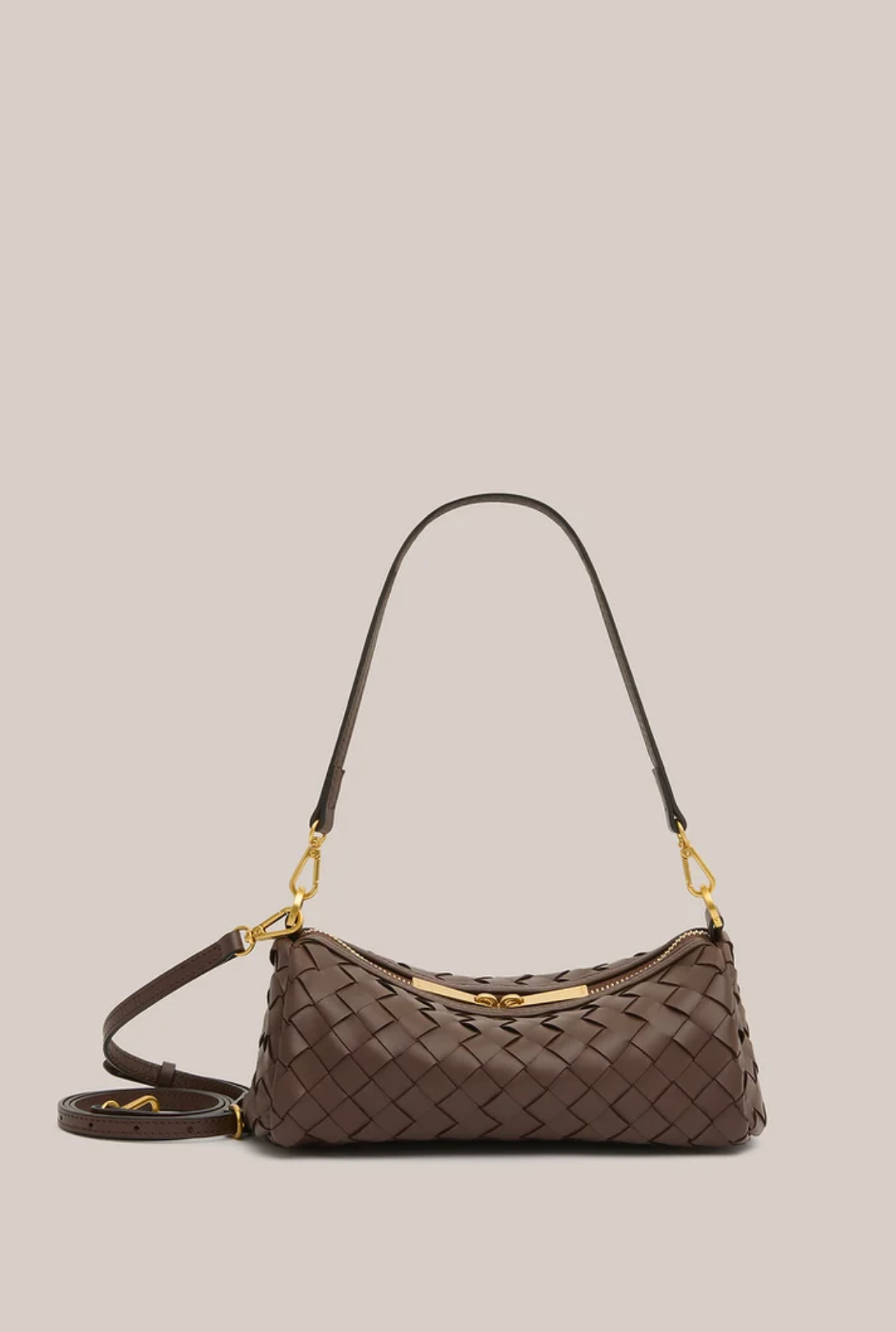 Vestirsi Vivi Woven Crossbody Chocolate