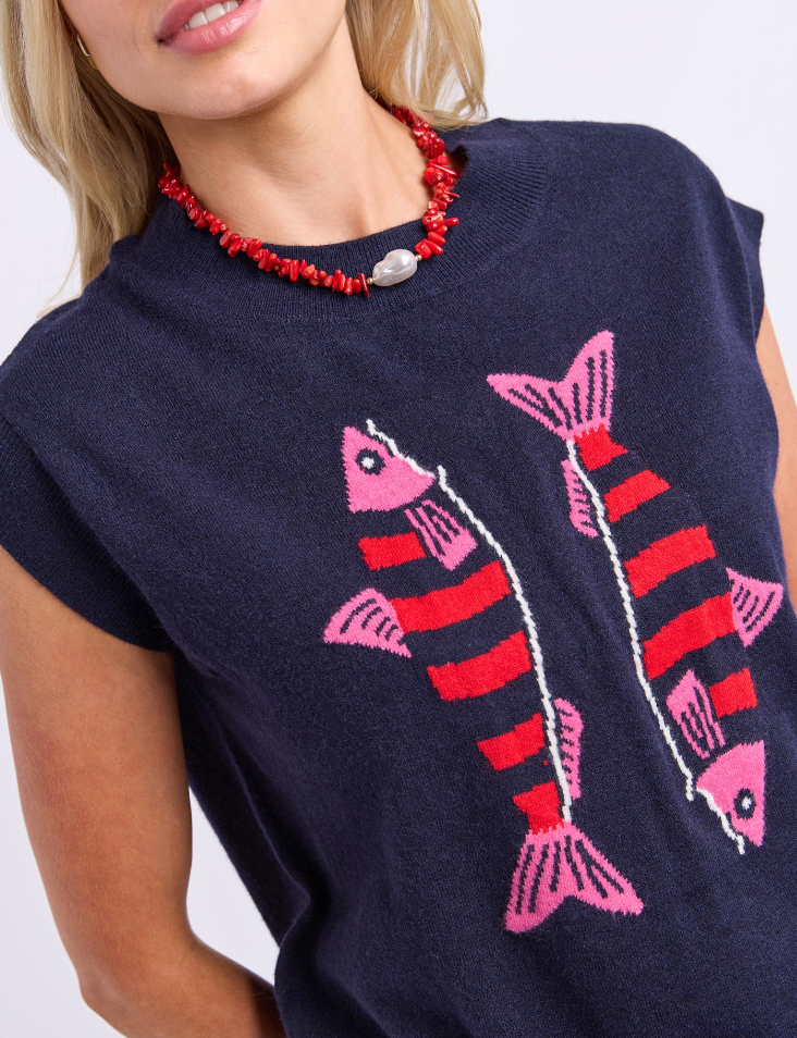 Elm Lifestyle Fishy Intarsia Knit