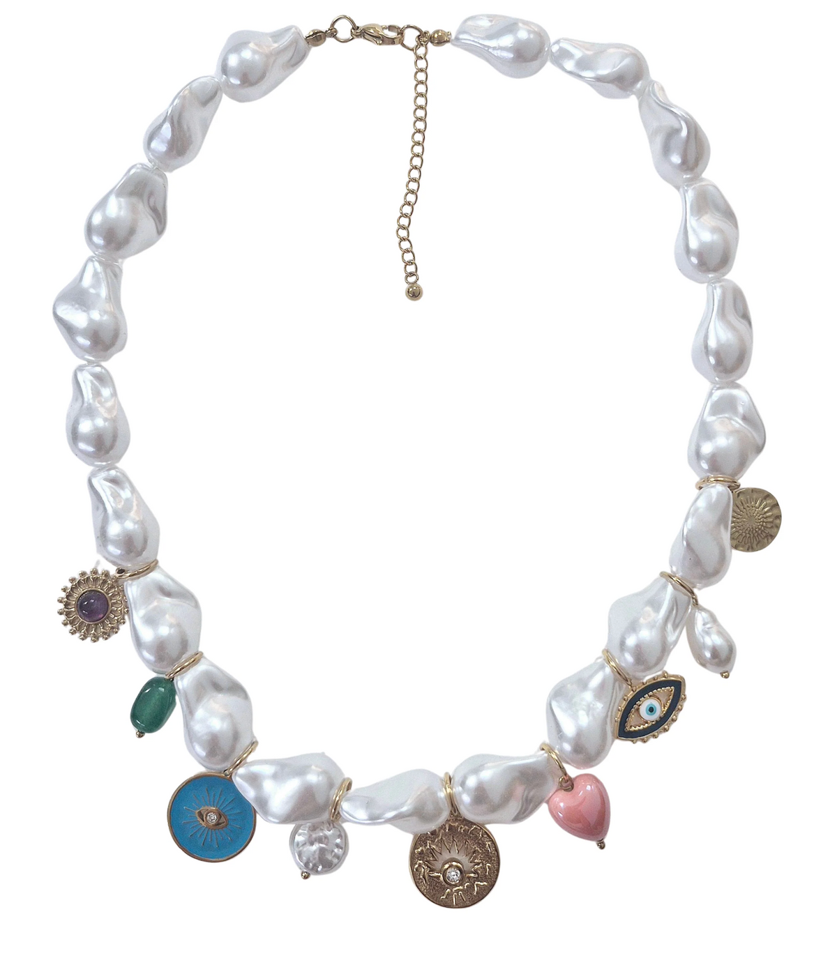 Pearl Charm Necklace