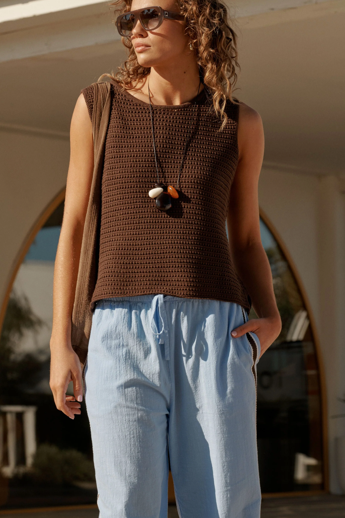 Ceres Life Margot Mesh Knit Tank