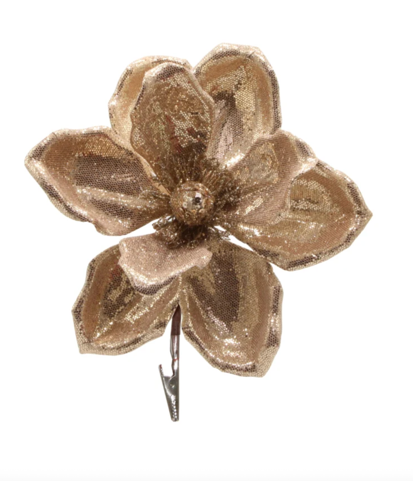 Metallic clip on Magnolia Gold