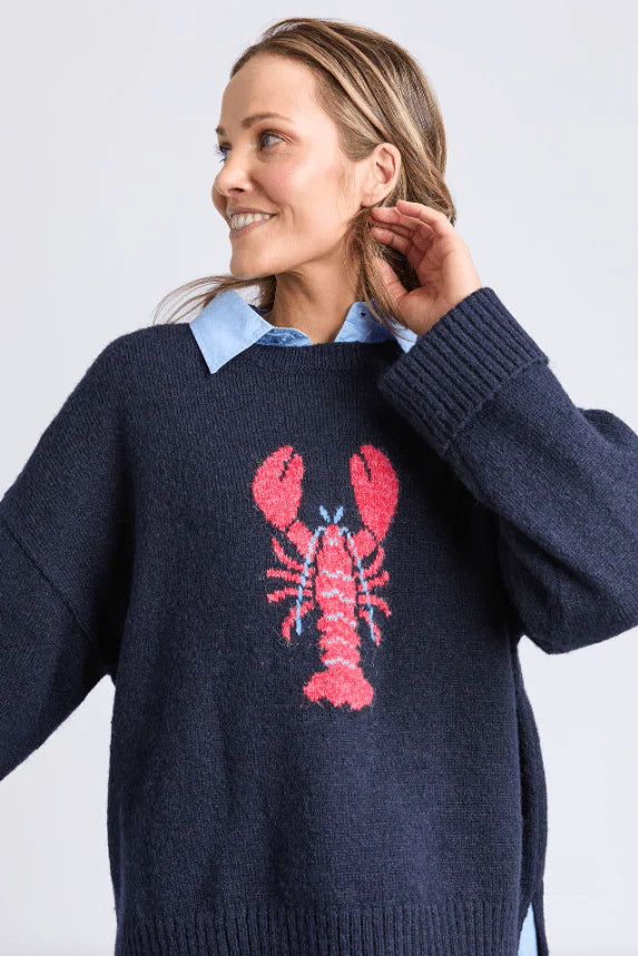 Elm Lobster Intarsia Knit