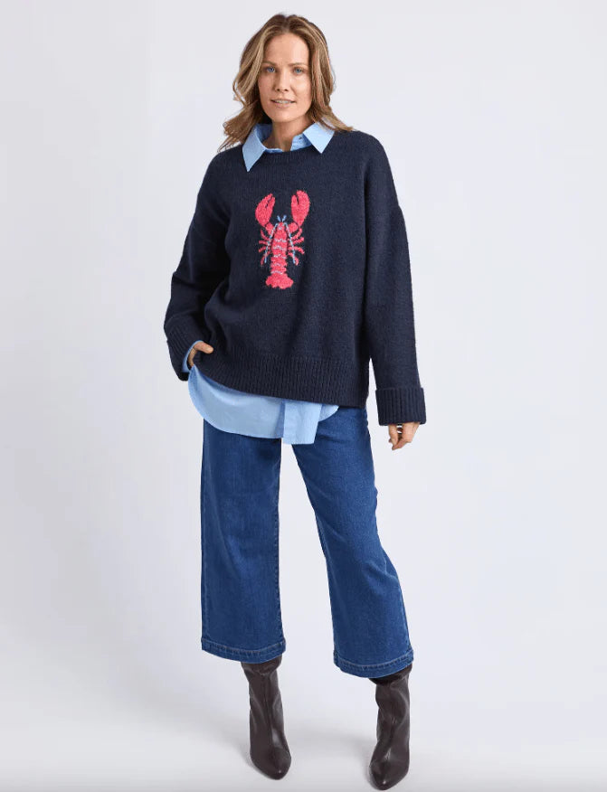 Elm Lobster Intarsia Knit