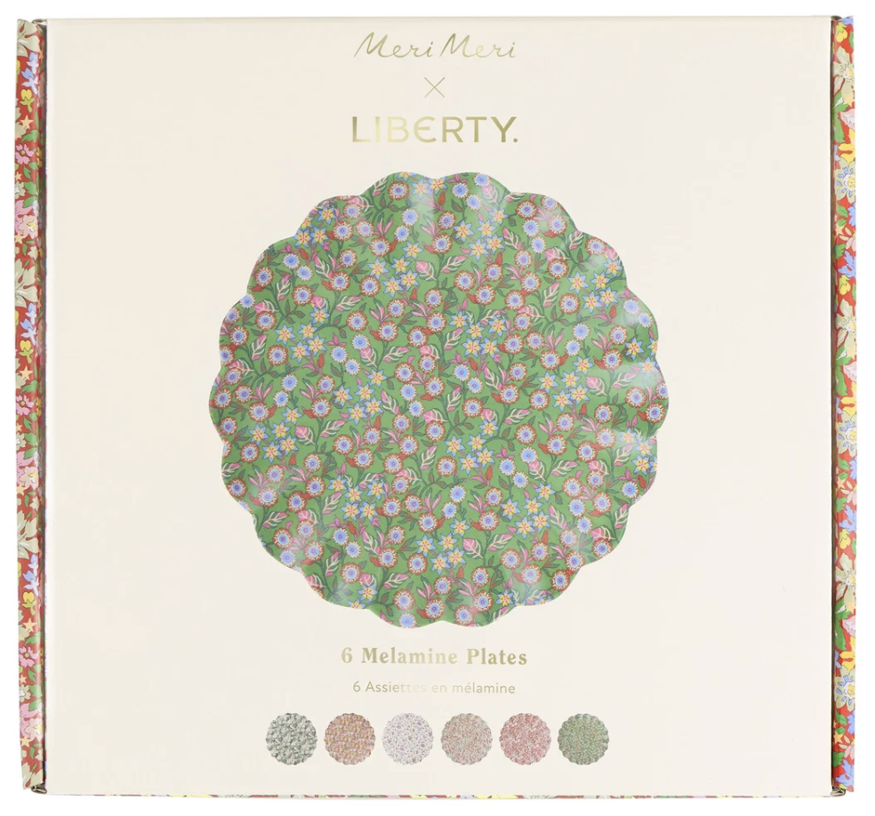 Liberty Red & Green Large Plates (Set of 6)
