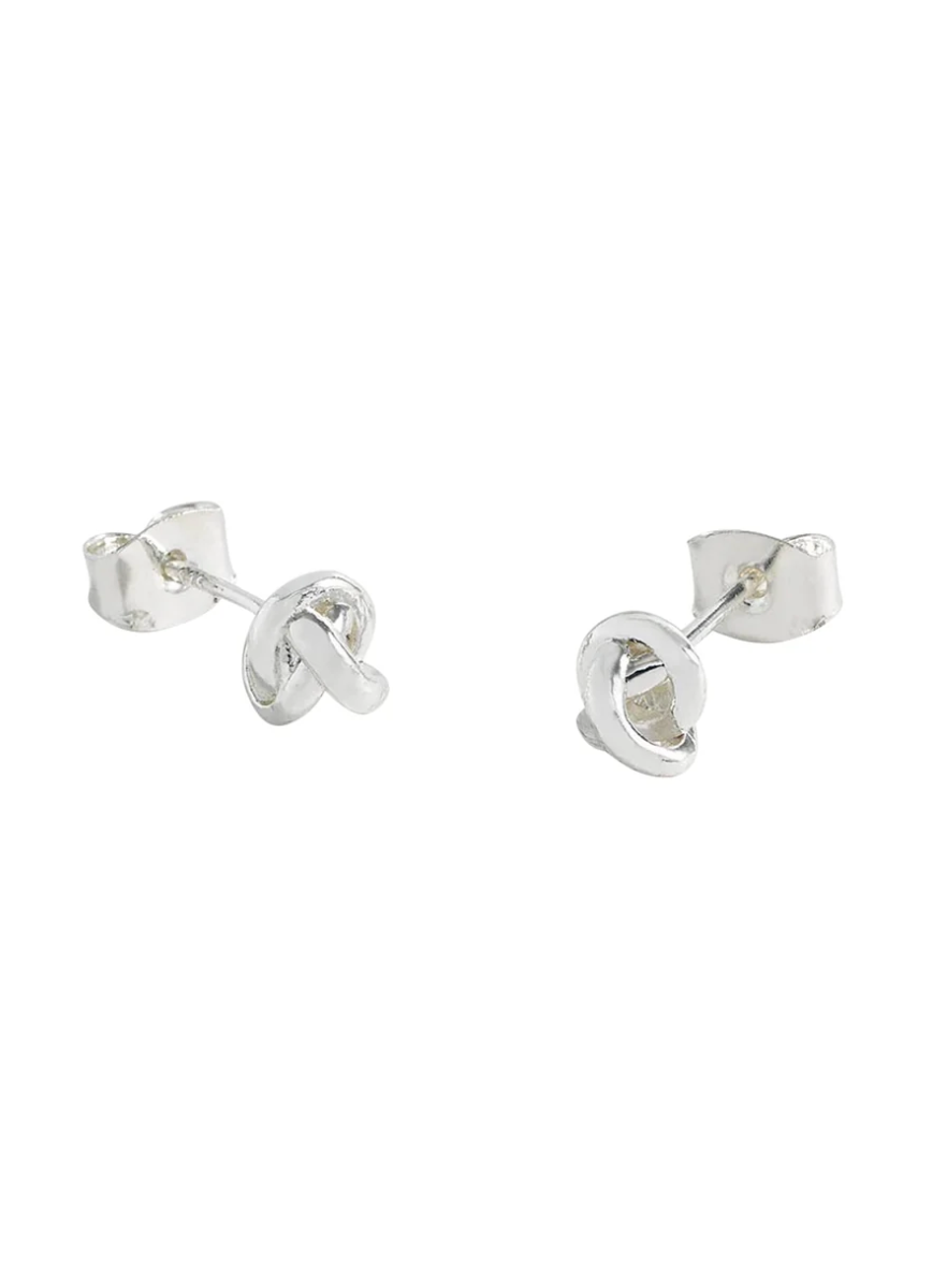 Estella Bartlett Knot Stud Silver Earrings