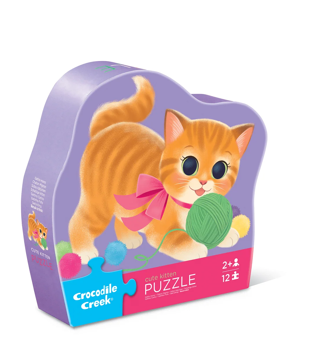Mini Puzzle 12pc Cute Kitten