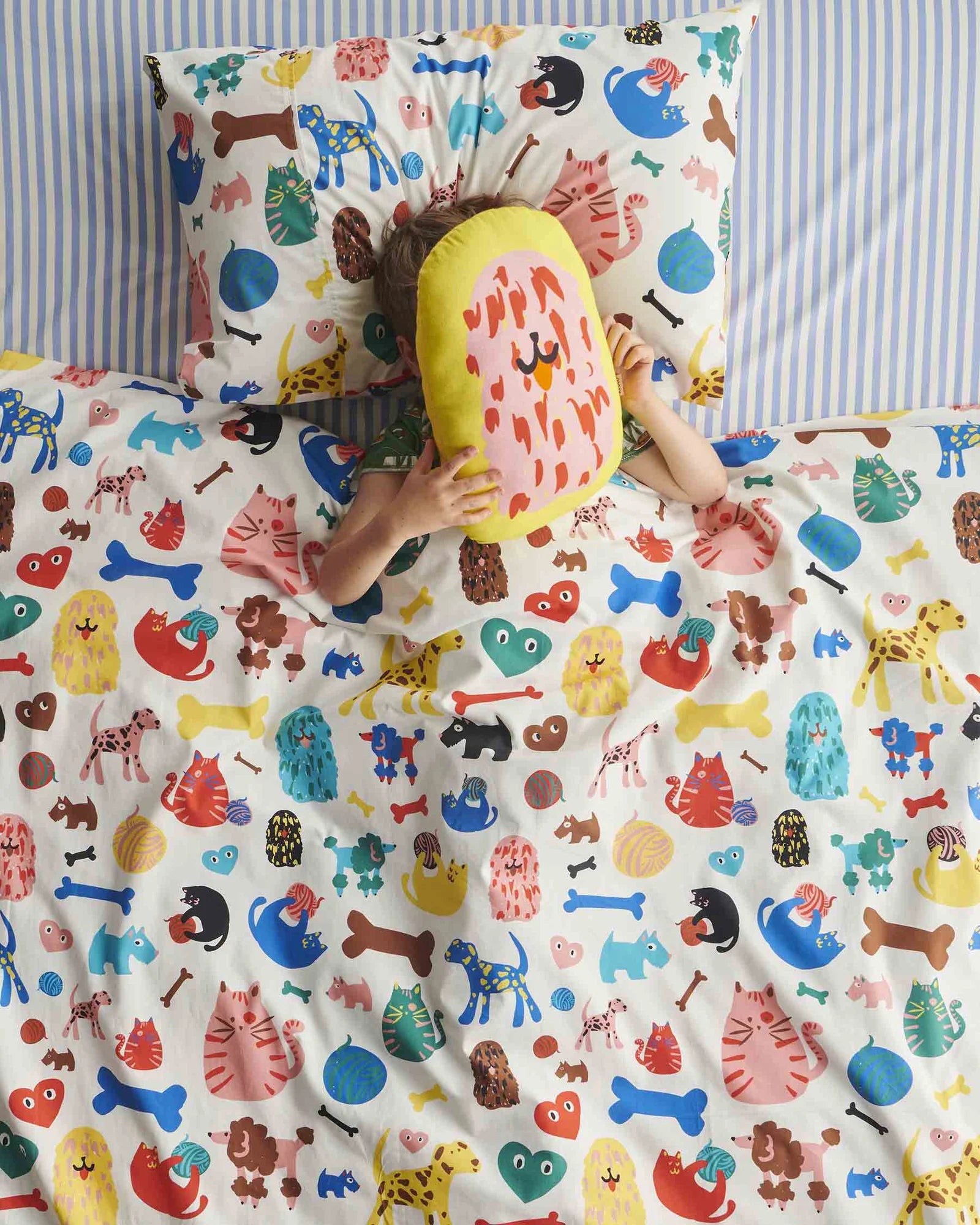 Kip & Co Seaside Stripe Organic Cotton Fitted Sheet