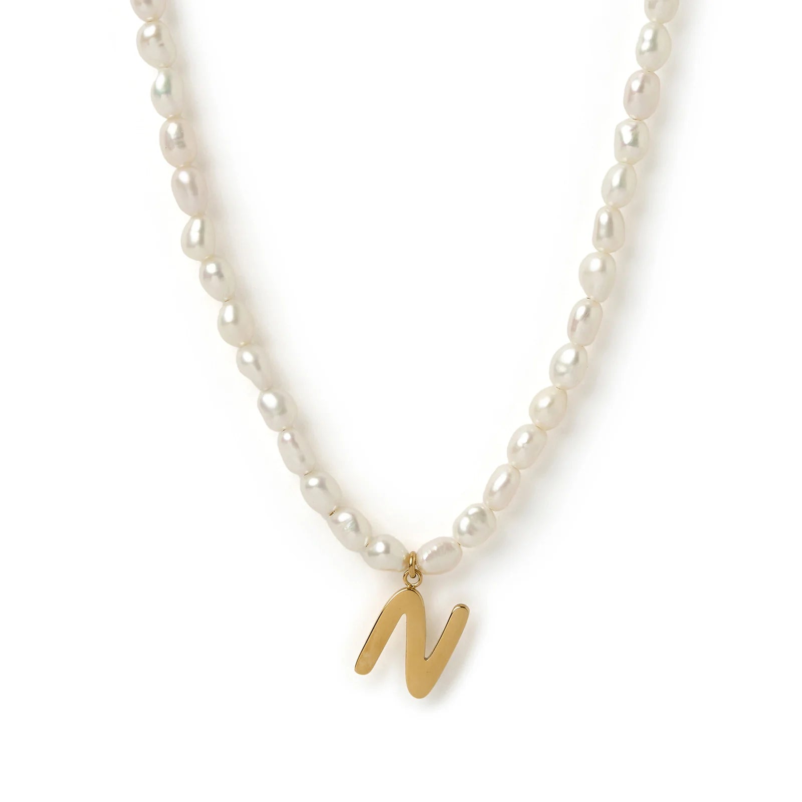 Arms of Eve Statement Letter Pearl Necklace