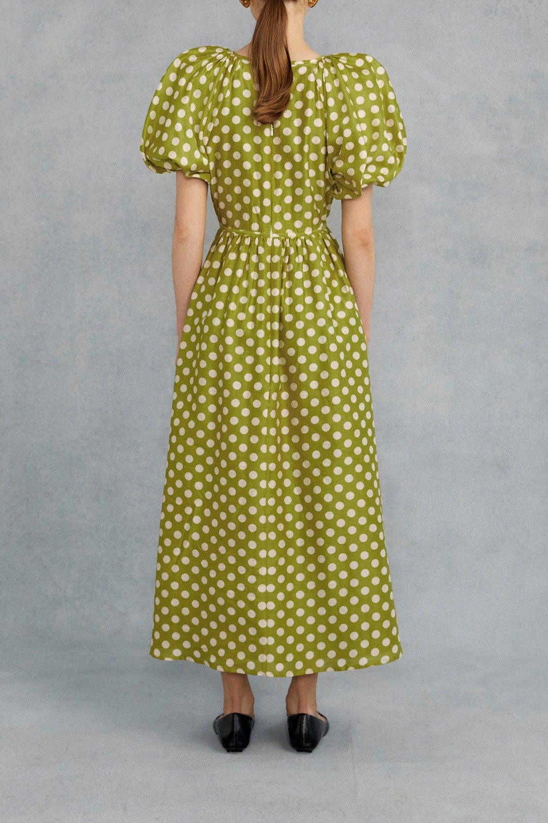 Lovaan Thea Midi Dress Pear Spot