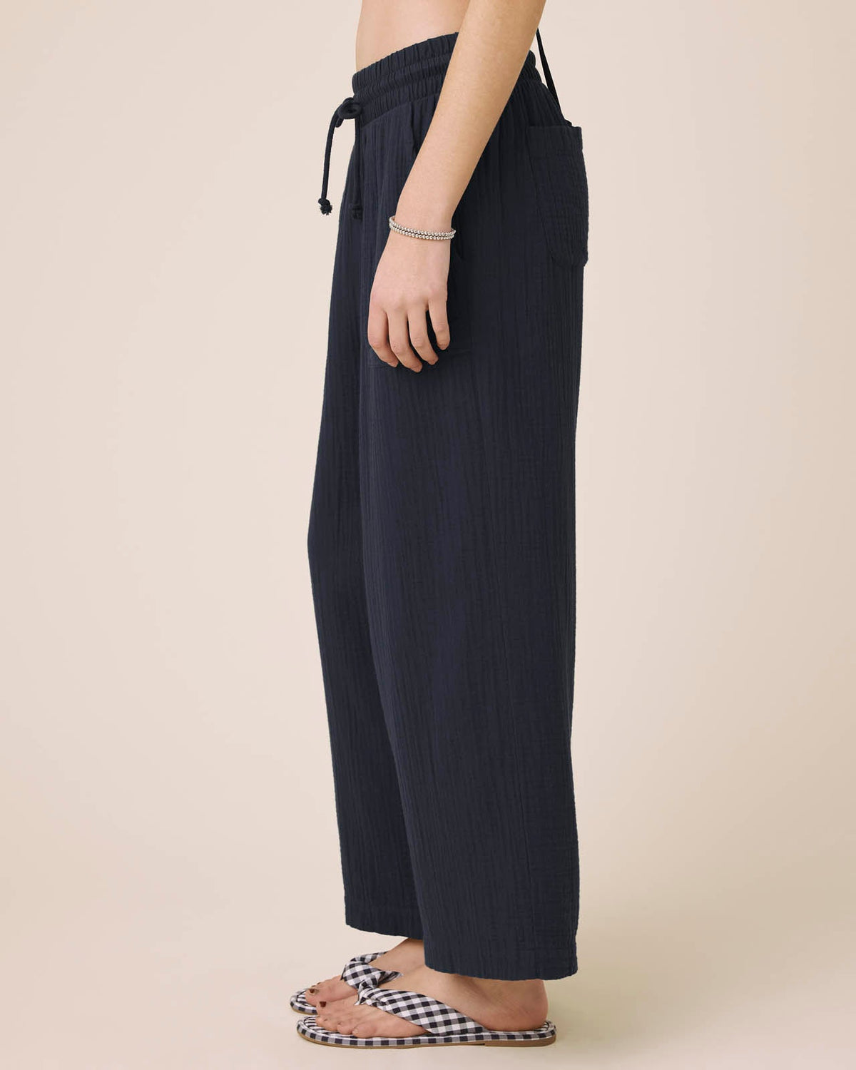 Splendid Ava Gauze Pant - Navy