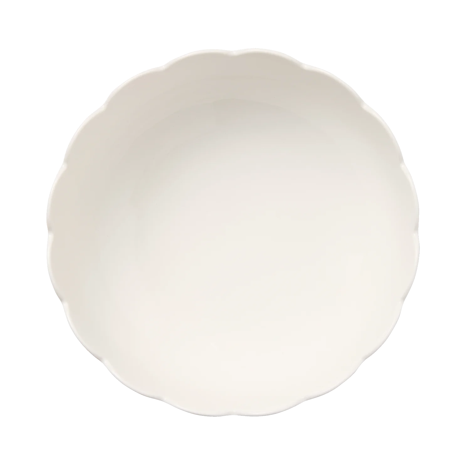Round House Large Serving Scallop Bowl