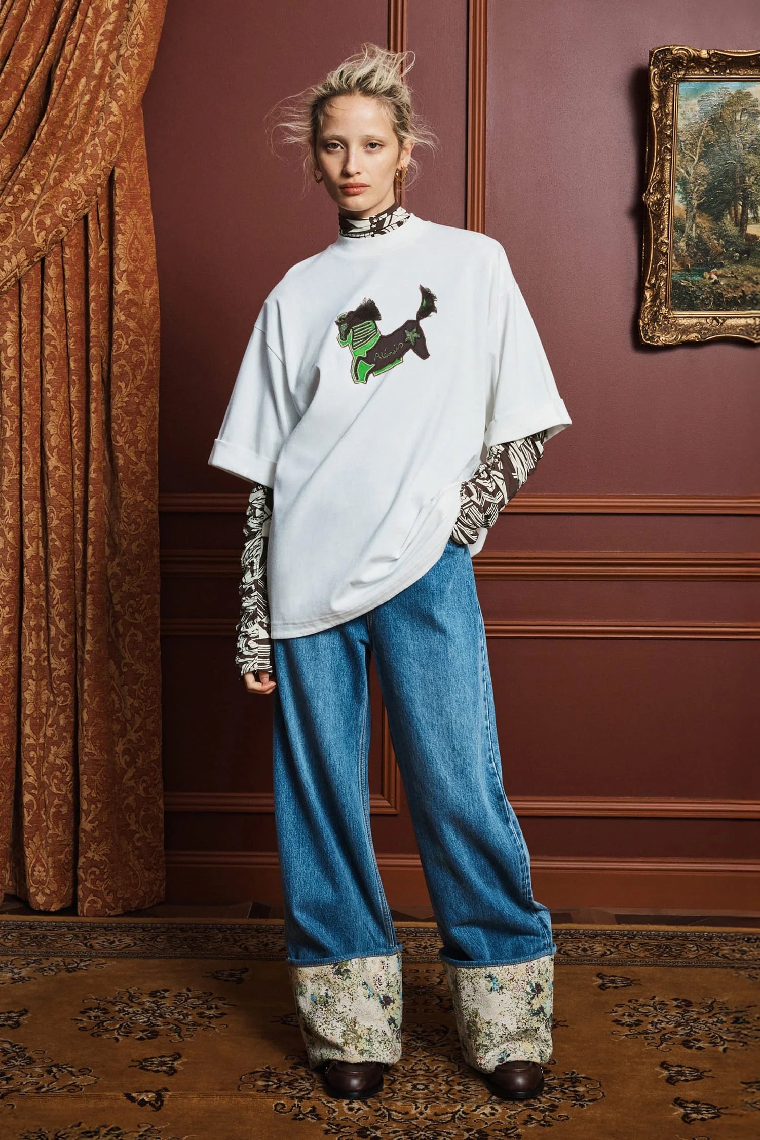 Alemais Tangible Love Embroidered Tee