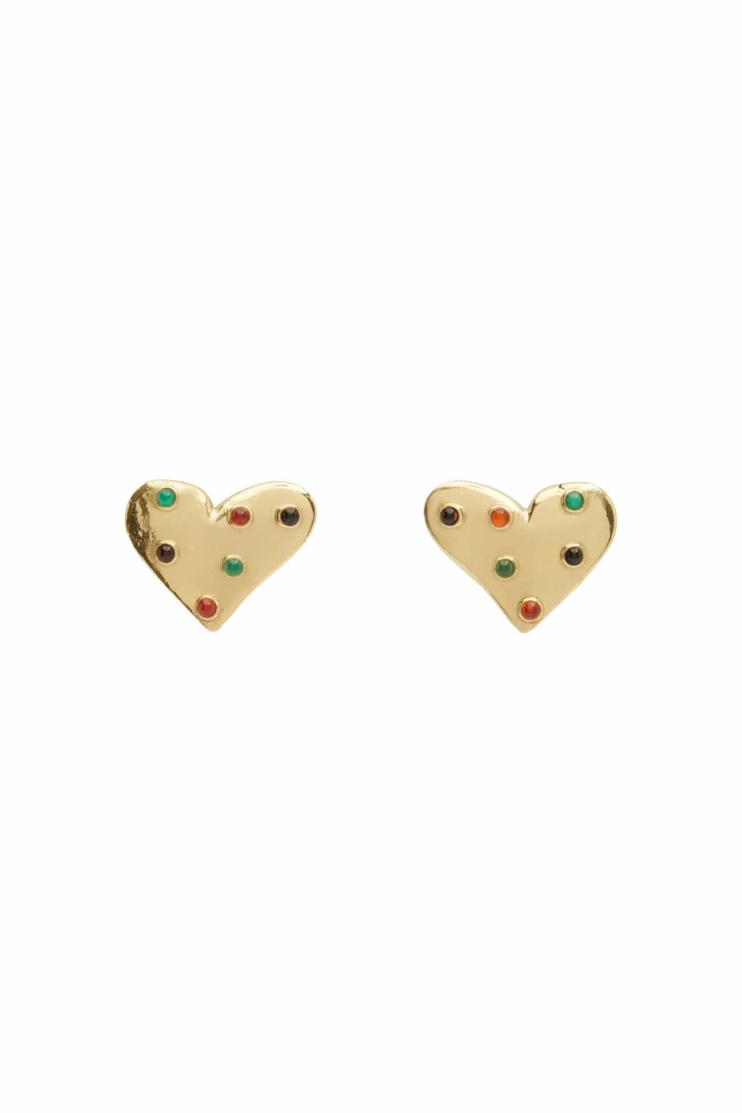 Alemais Atomic Heart Mini Stone Studs