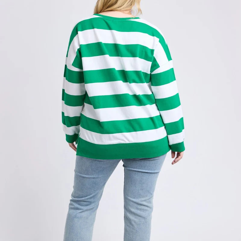 Elm Billie Block Stripe Crew