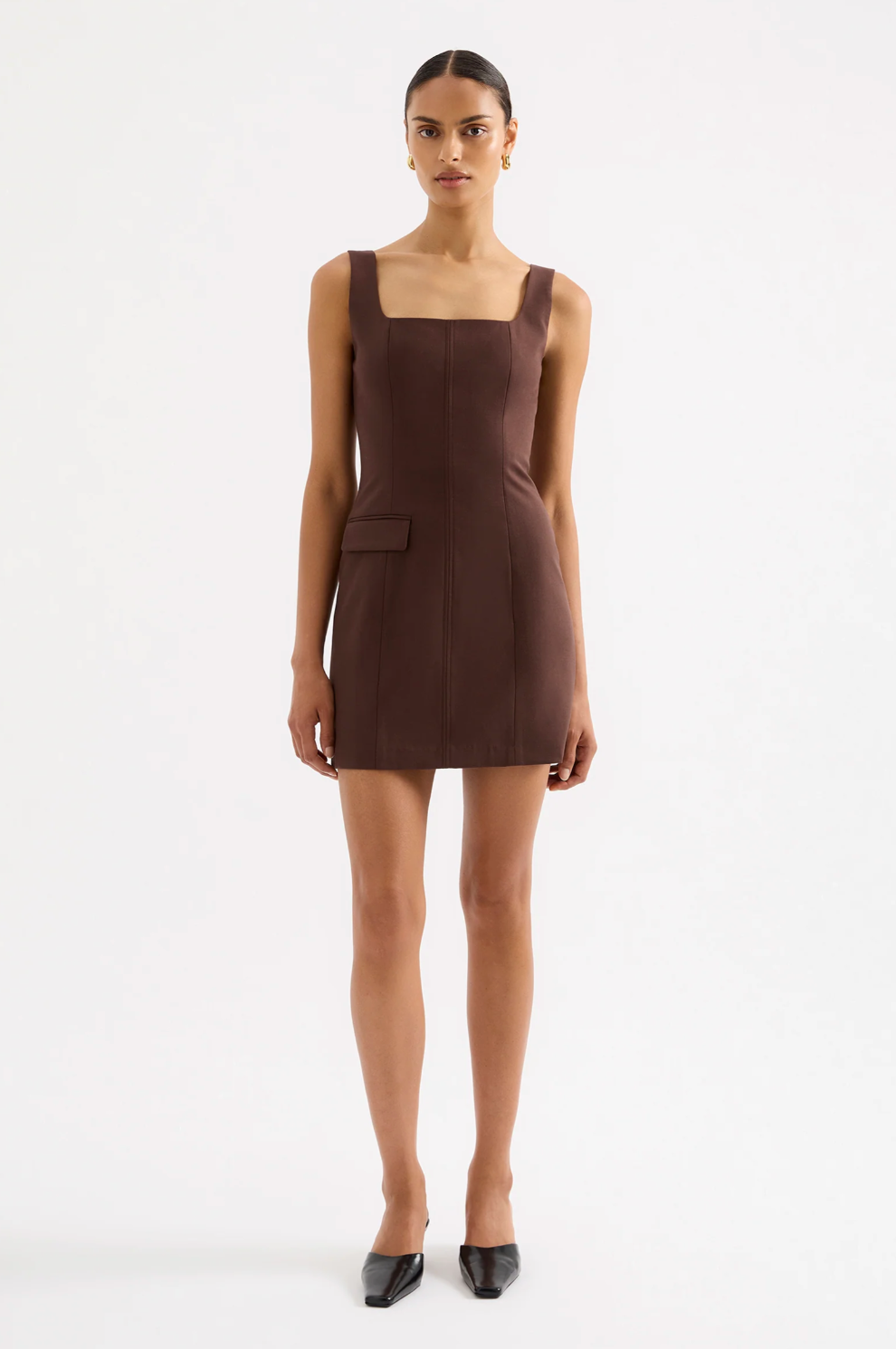Nude Lucy Easton Tailored Mini Dress