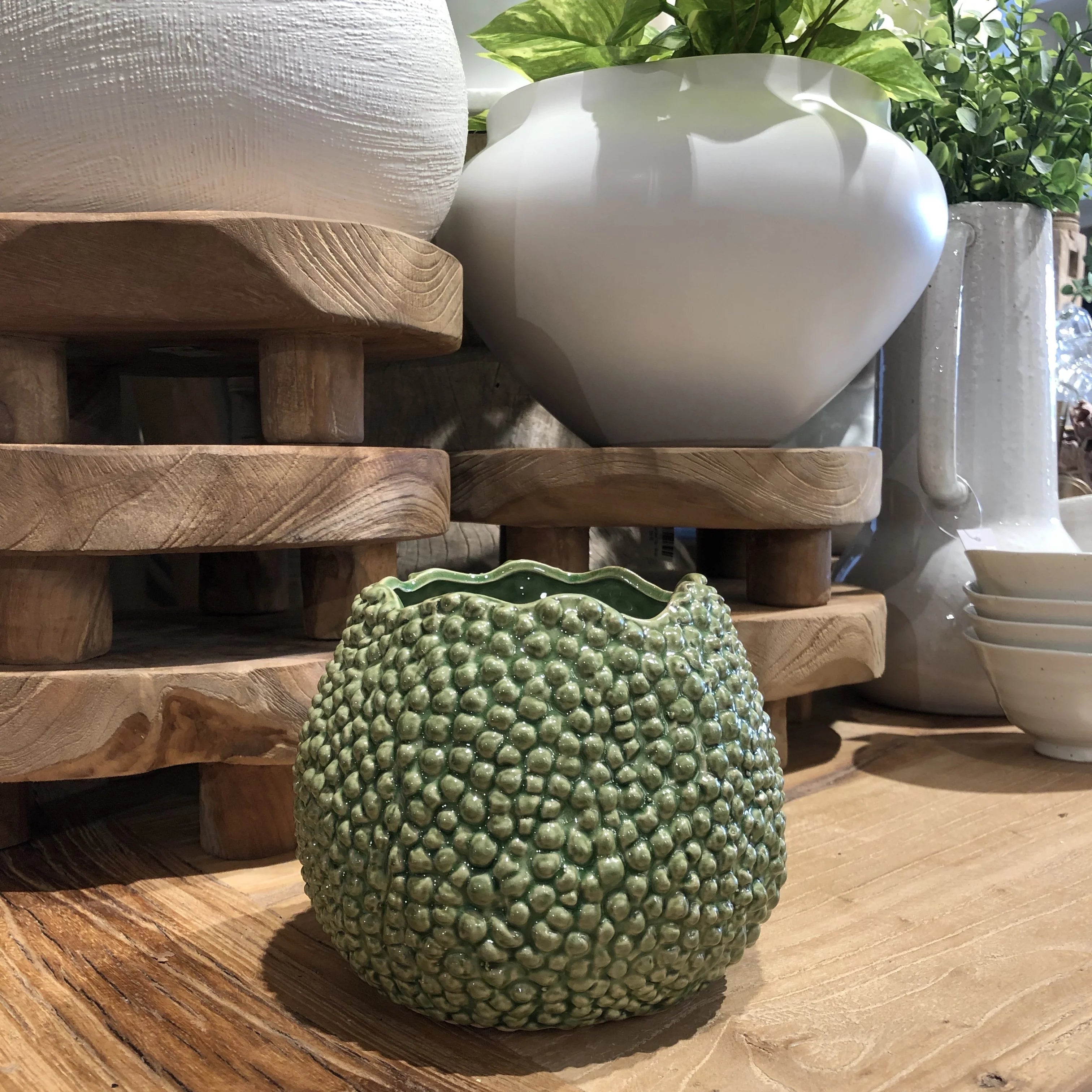 Mode Lychee Vase Green 13cm