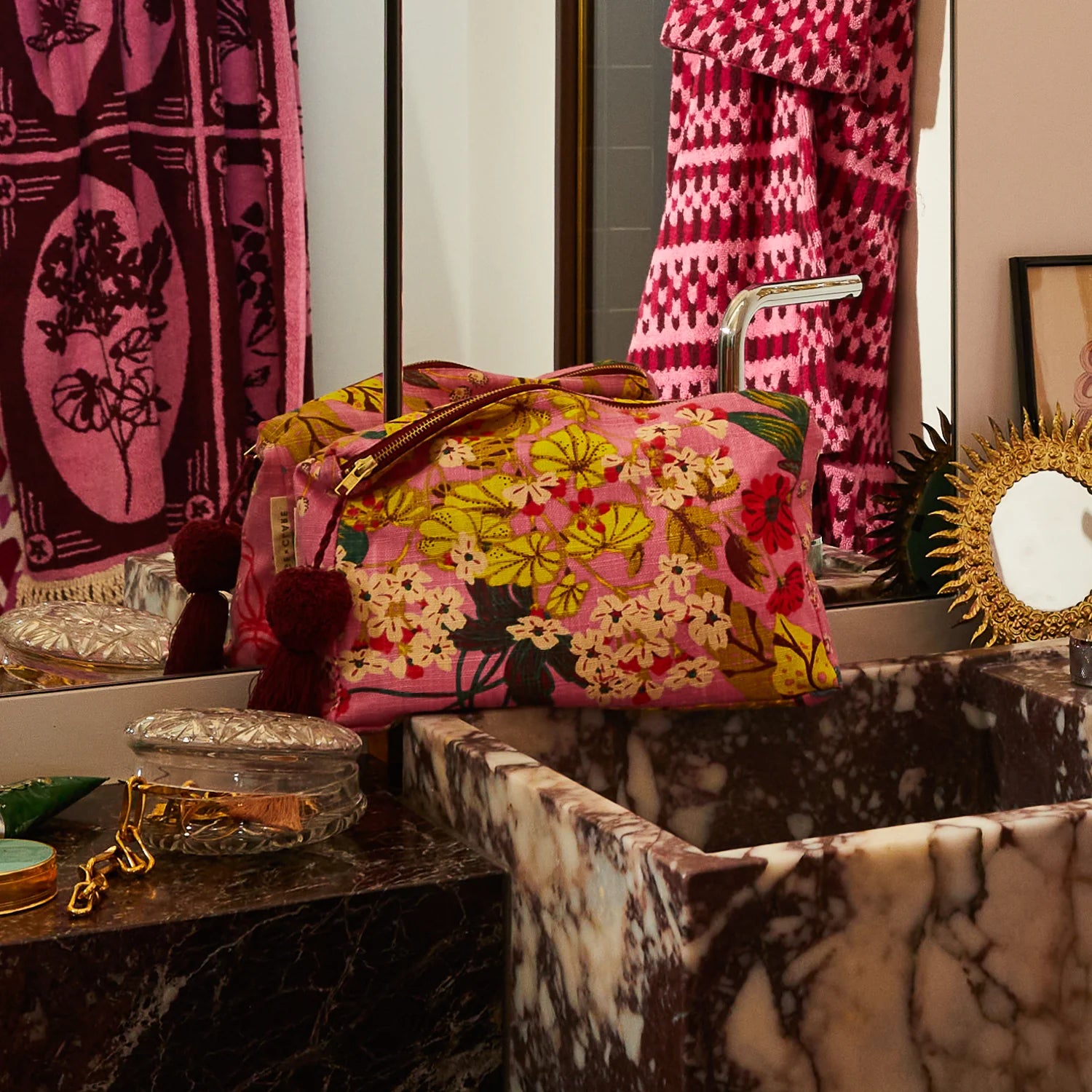 Sage x Clare Genevieve Cosmetic Bag