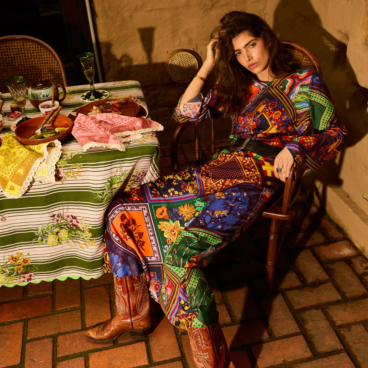 Sage x Clare Sorina Maxi Dress