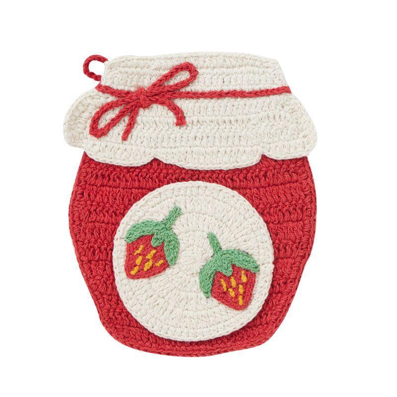 Jam Jar Cotton Knit Pot Holder 19x22cm