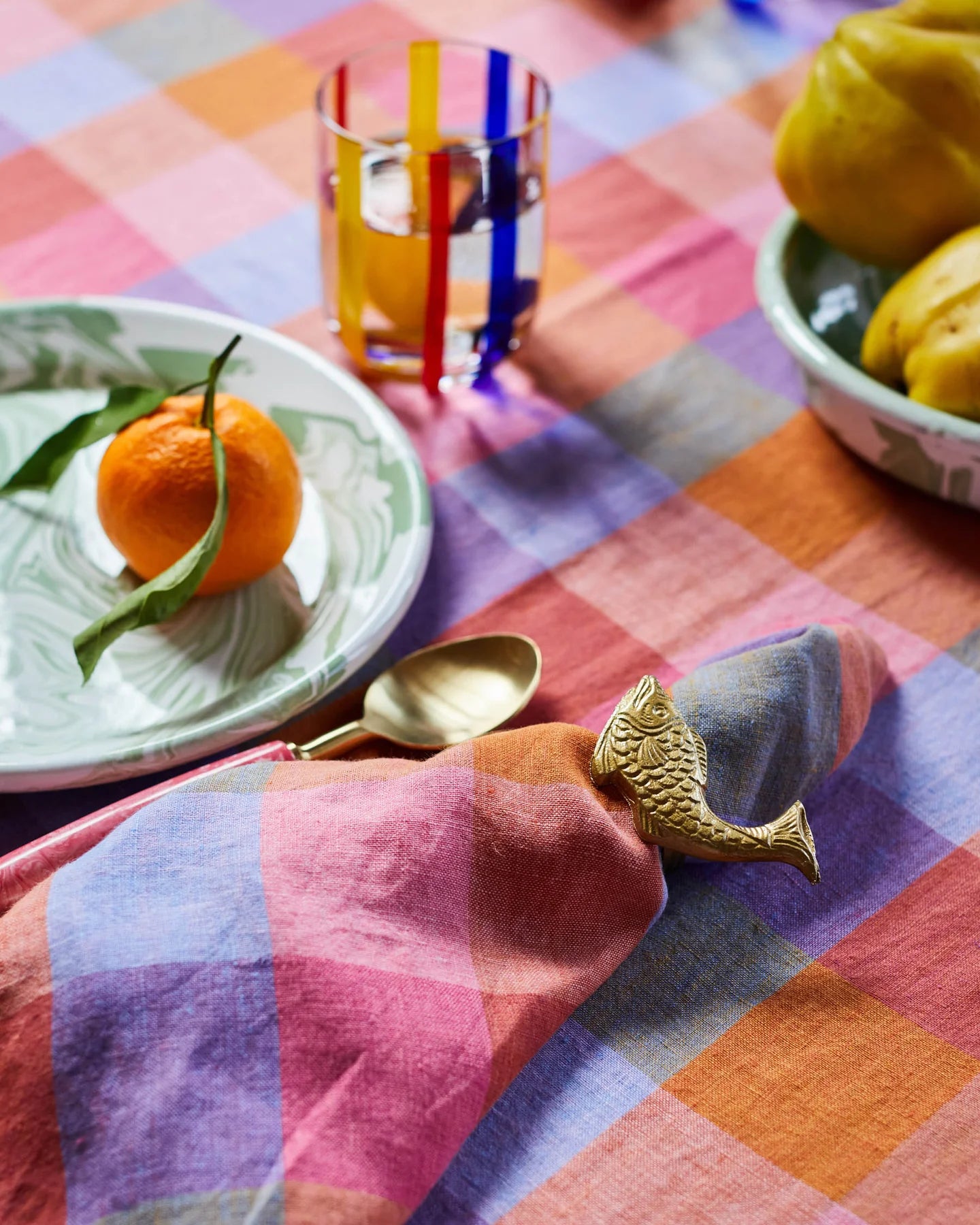 Kip & Co Tutti Frutti Linen Tablecloth