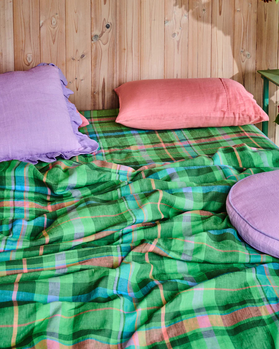 Kip & Co Jewel Of The Nile Tartan Flat Sheet
