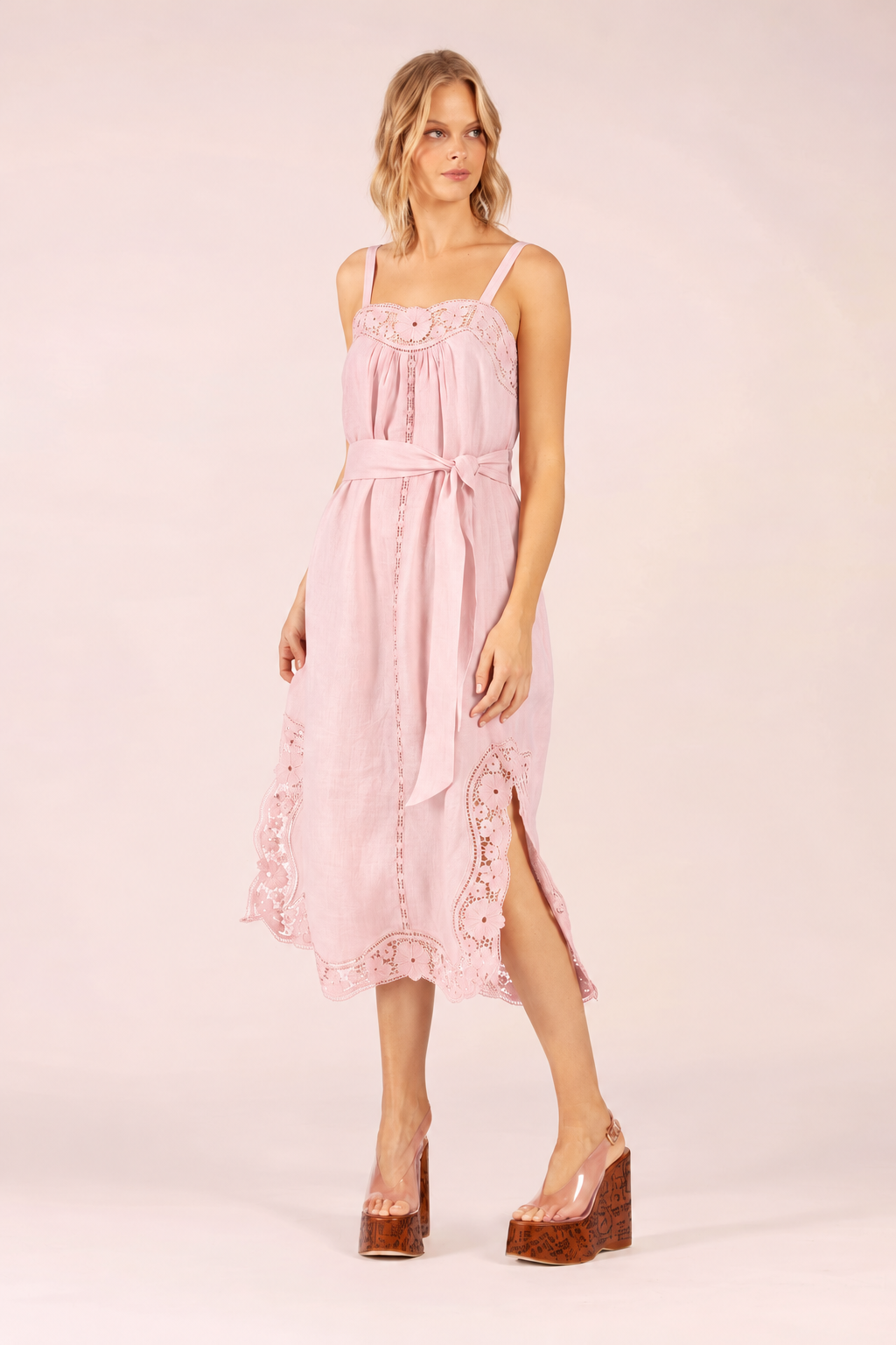 Lola Australia Lido Lace Long - Pink