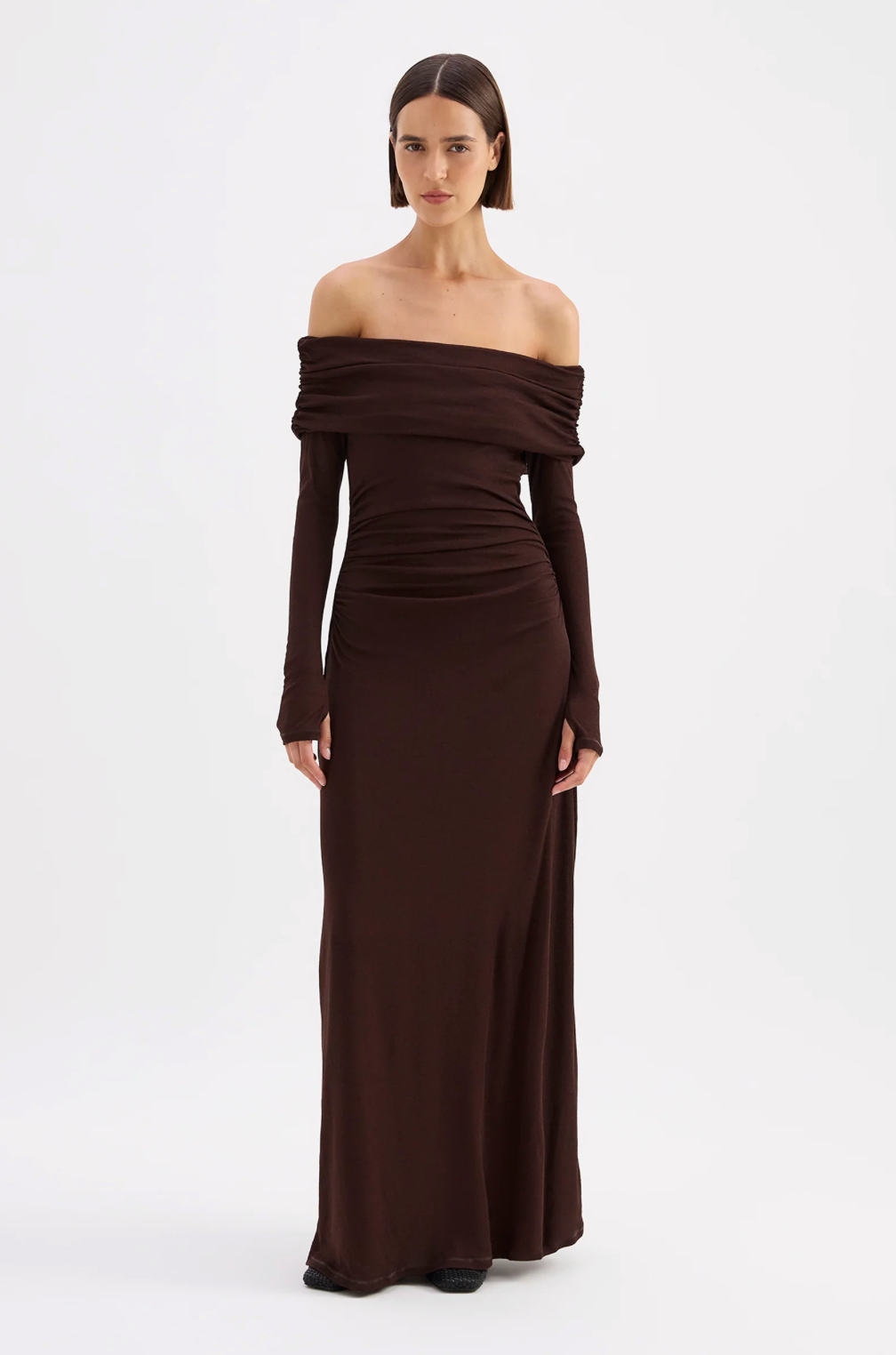 Nude Lucy RUE MESH LS DRESS