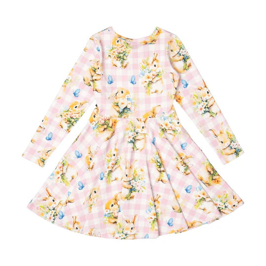 Rock Your Baby - Bunny Bouquet Waisted Dress