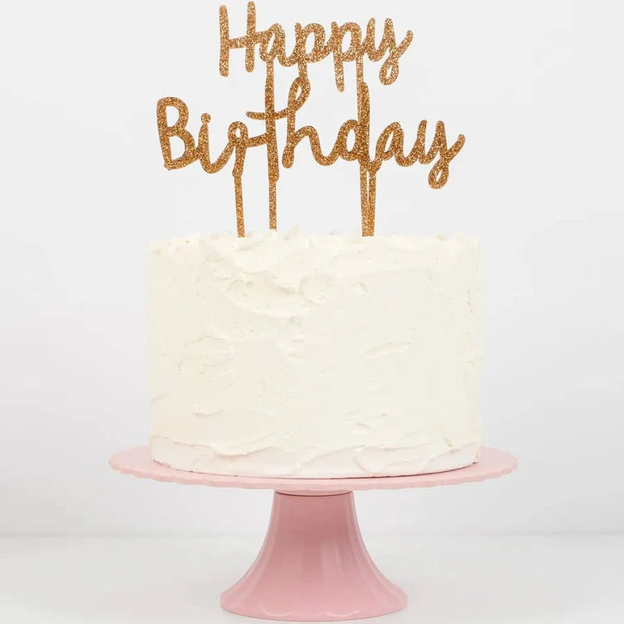 Happy Birthday Acrylic Topper Pk2