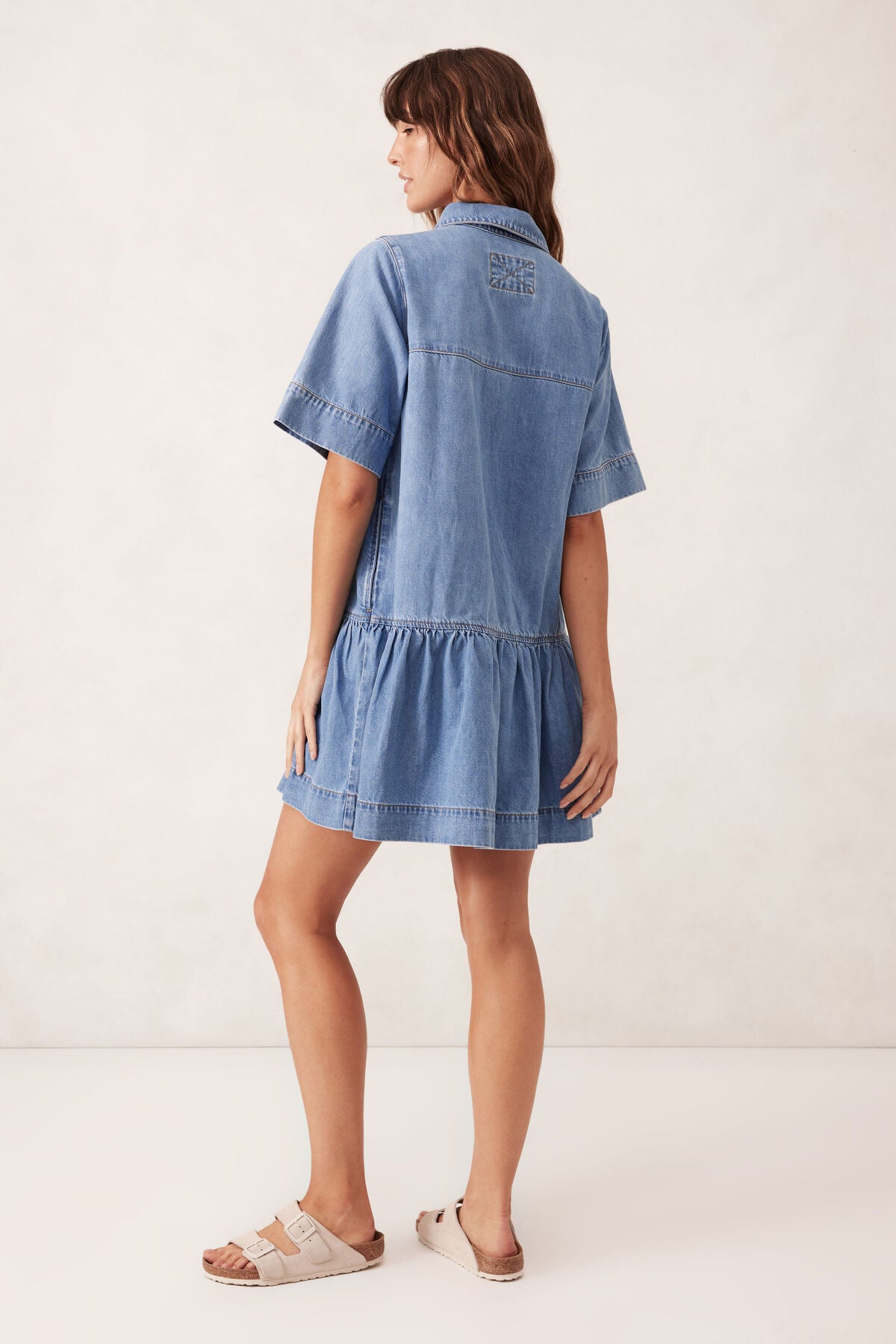 Ceres Tiered Pocket Shirt Dress