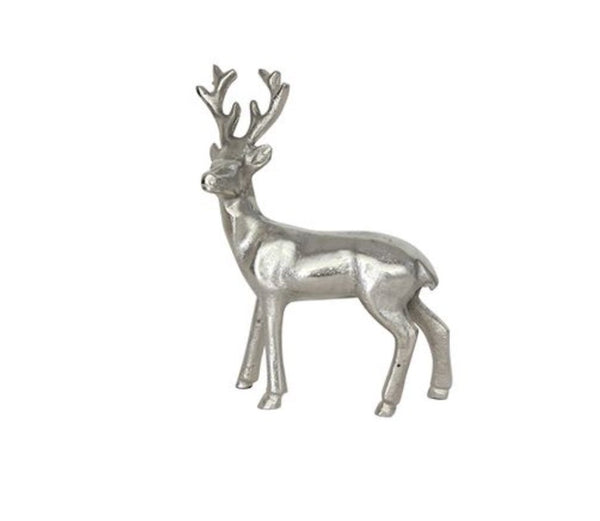 Antique Silver Deer Standing - Marval Designs